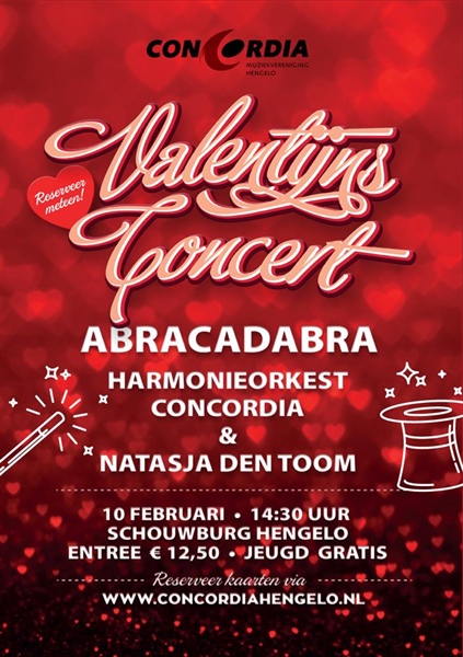 Valentijnsconcert zondag 10 februari 2019